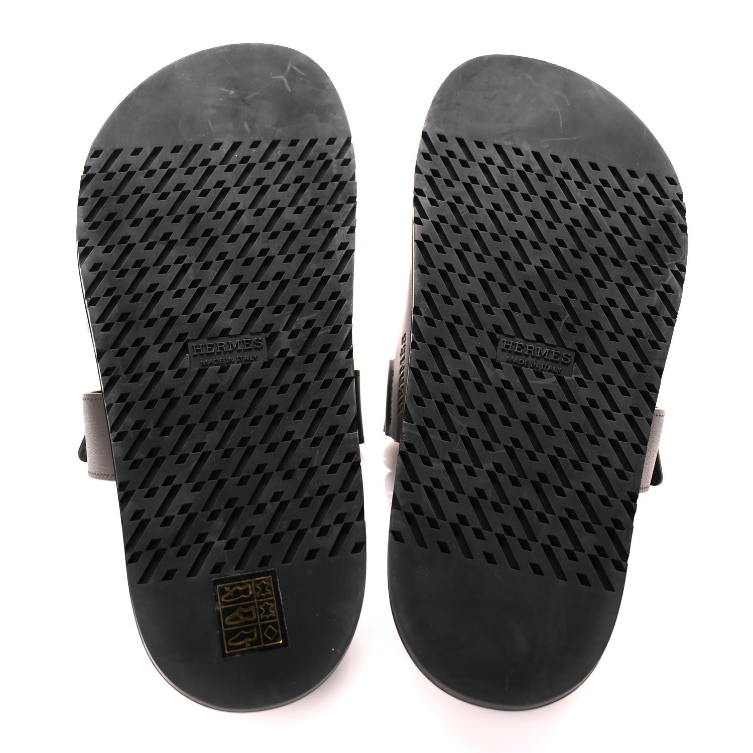 Hermes Calfskin Chypre Sandals 38.5 Ecorce 8 of 9