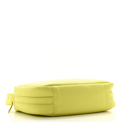 Balenciaga Calfskin Logo M Everyday Camera Bag Lime 4 of 14