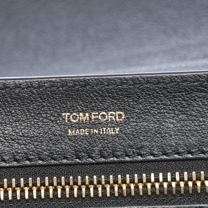 Tom Ford Calfskin Mini Leonica Padlock Satchel Bag Black 6 of 8