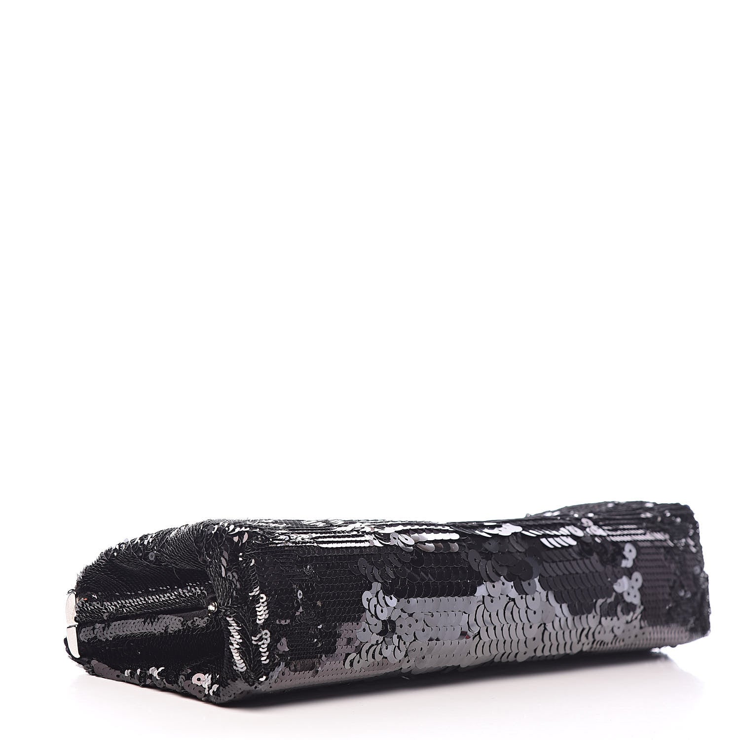 Prada Sequin Clutch Black 4 of 10