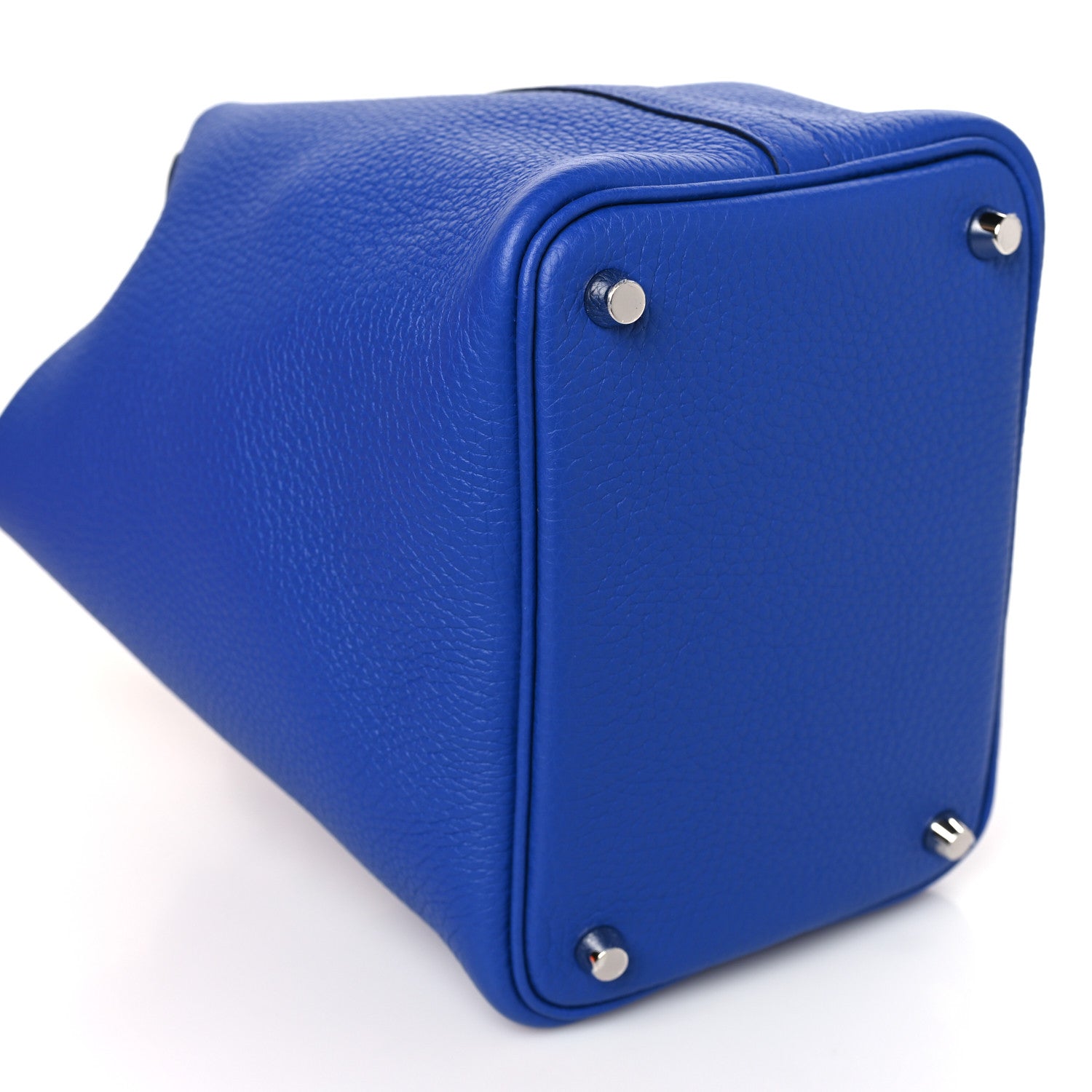 Hermes Taurillon Clemence Picotin Lock 18 PM Bleu France 8 of 10