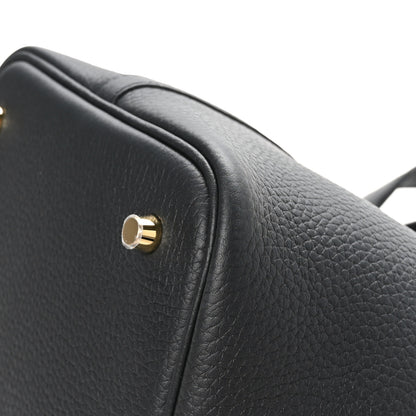 Hermes Taurillon Clemence Picotin Lock 22 MM Black 12 of 13