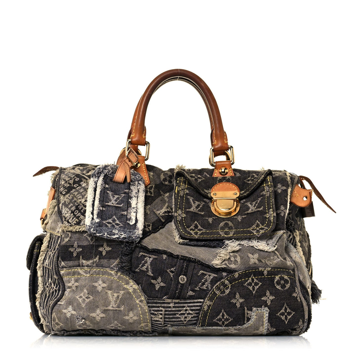 Denim Patchwork Speedy 30 Blue