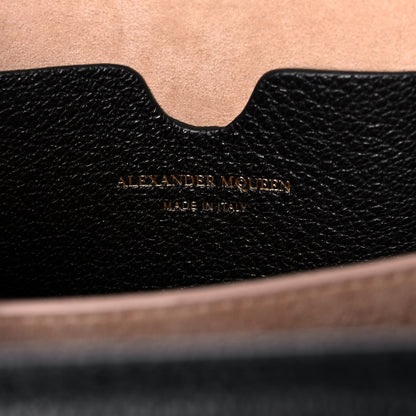 Alexander McQueen Silky Amish Grained Goatskin Box Shoulder Bag 16 Black 6 of 13