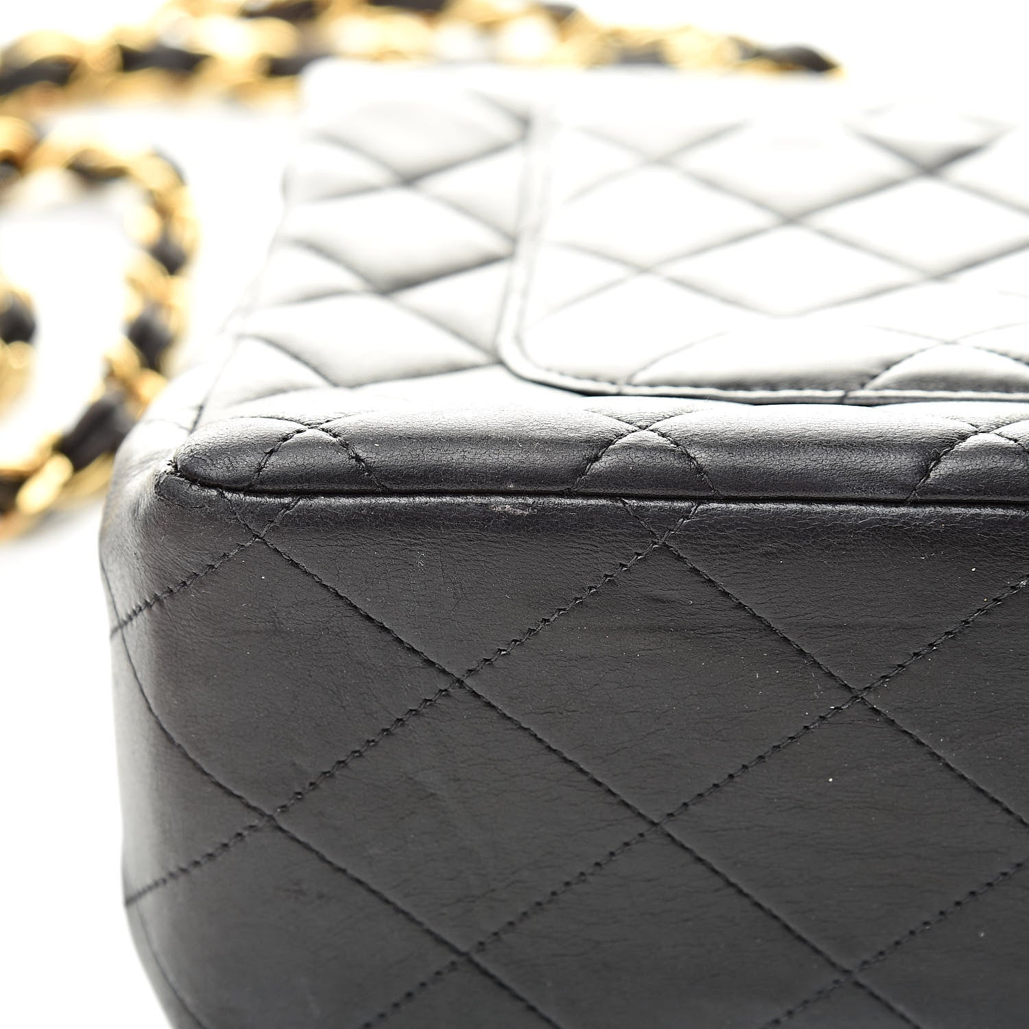 Chanel Lambskin Quilted XL Jumbo Single Flap Black 18 of 21