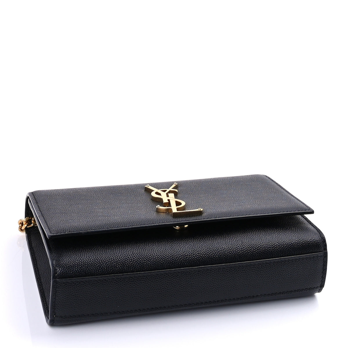 Grain De Poudre Medium Classic Monogram Kate Satchel Black