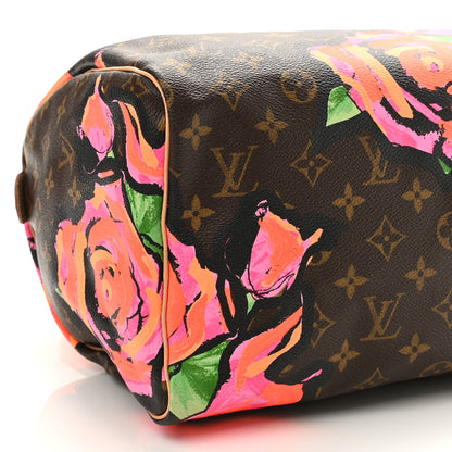 Louis Vuitton Monogram Roses Speedy 30 9 of 11