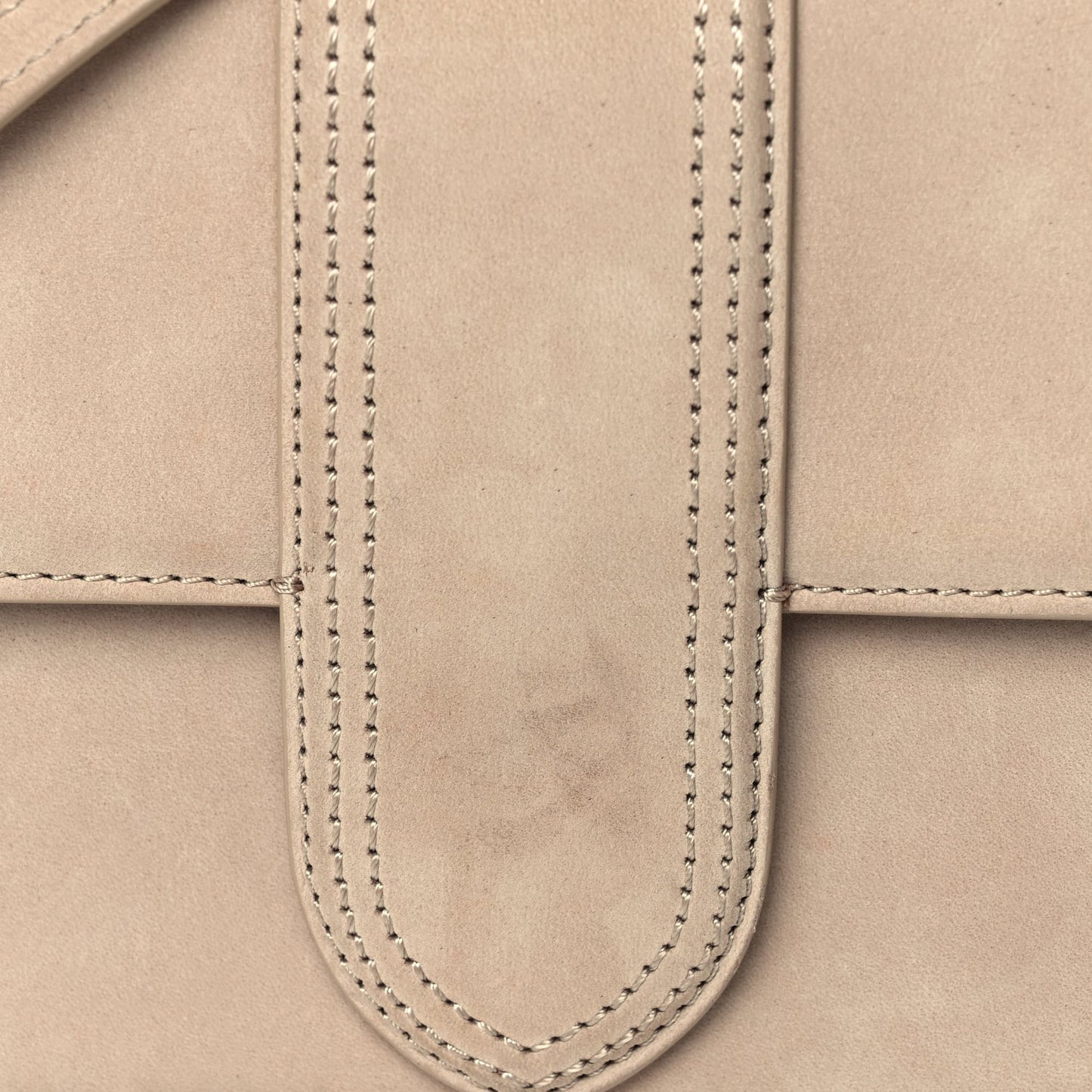 Suede Le Bambino Long Dark Beige