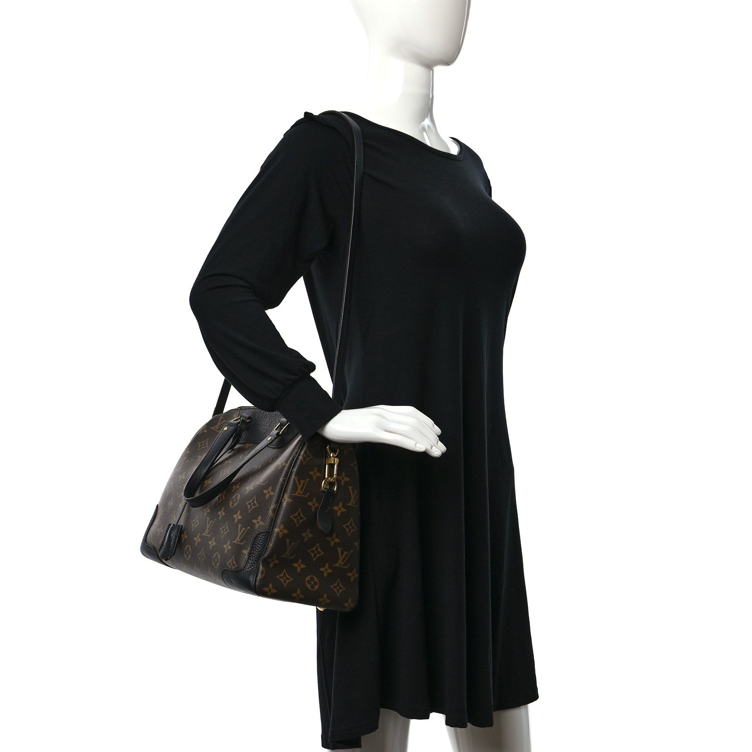 Louis Vuitton Monogram Retiro NM Black 2 of 13