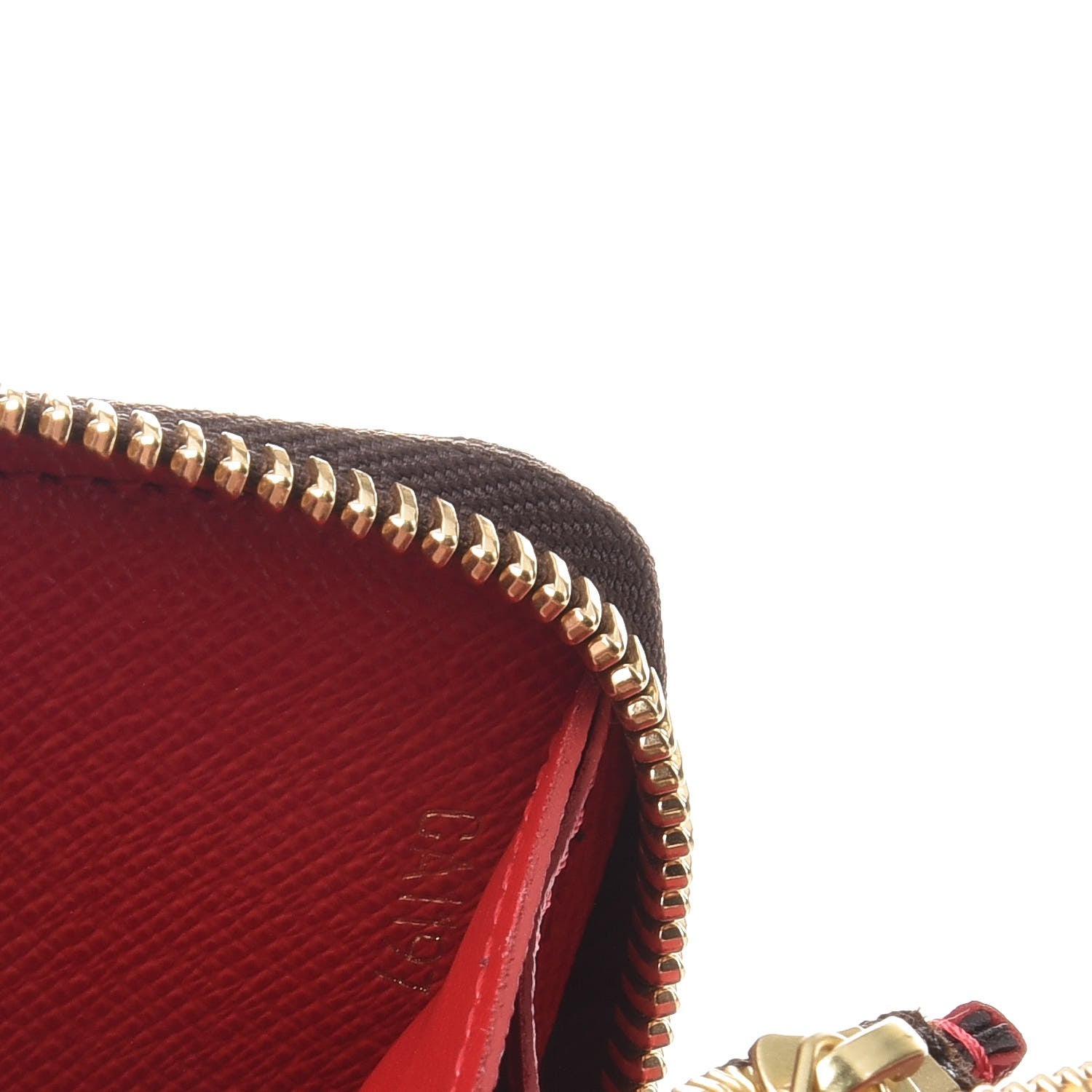 Louis Vuitton Damier Ebene Clemence Wallet Cherry 7 of 8