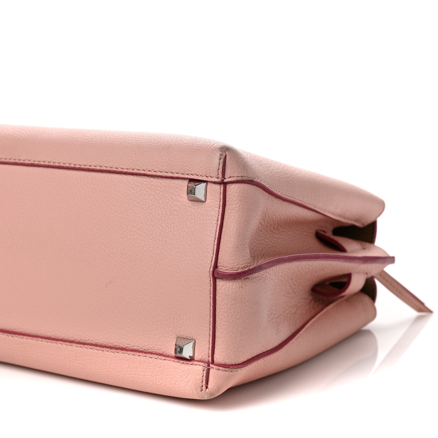Grained Calfskin Medium Milla Tote Pink Blush