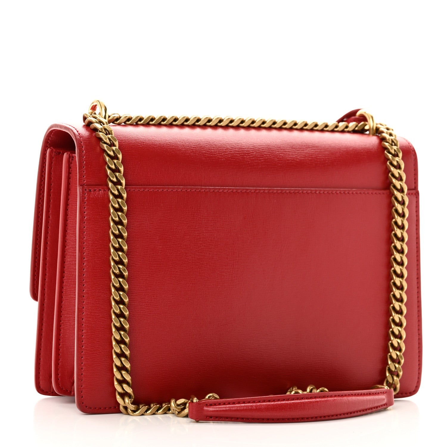 Saint Laurent Calfskin Medium Monogram Sunset Rouge Eros 3 of 7