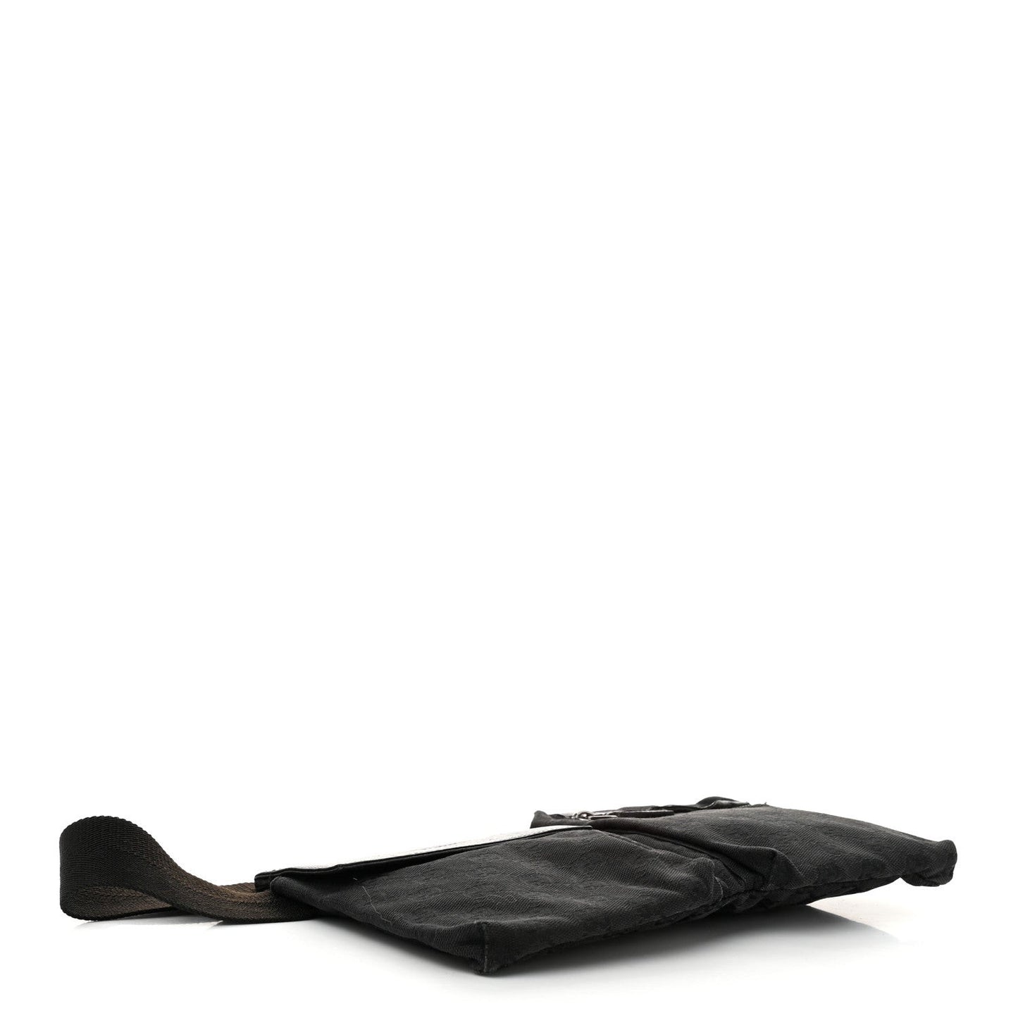 GG Monogram Double Pocket Belt Bag Black