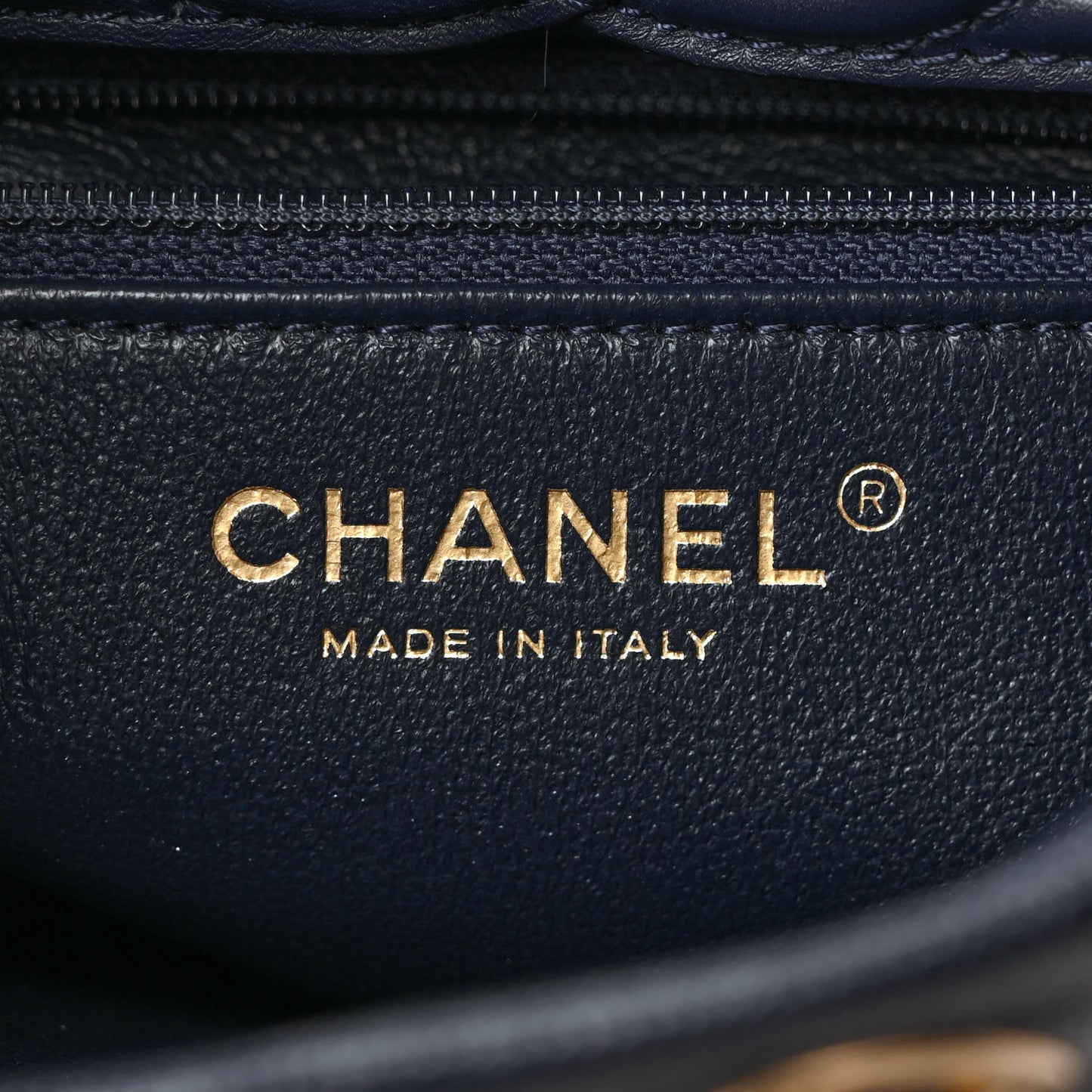 Caviar Quilted Filigree Backpack Navy