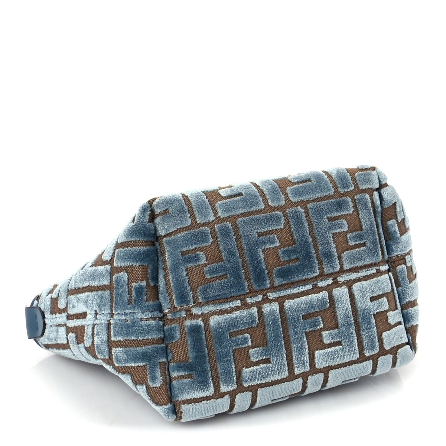 Fendi Velvet Jacquard FF Mini Roll Tote Anice 3 of 8