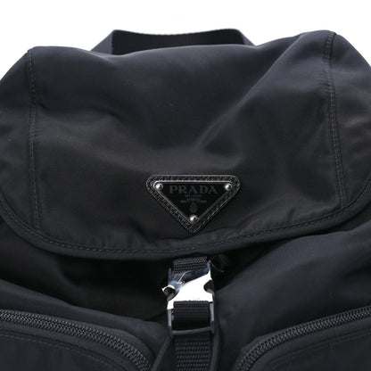 Prada Tessuto Nylon Saffiano Vela Medium Backpack Black 5 of 7