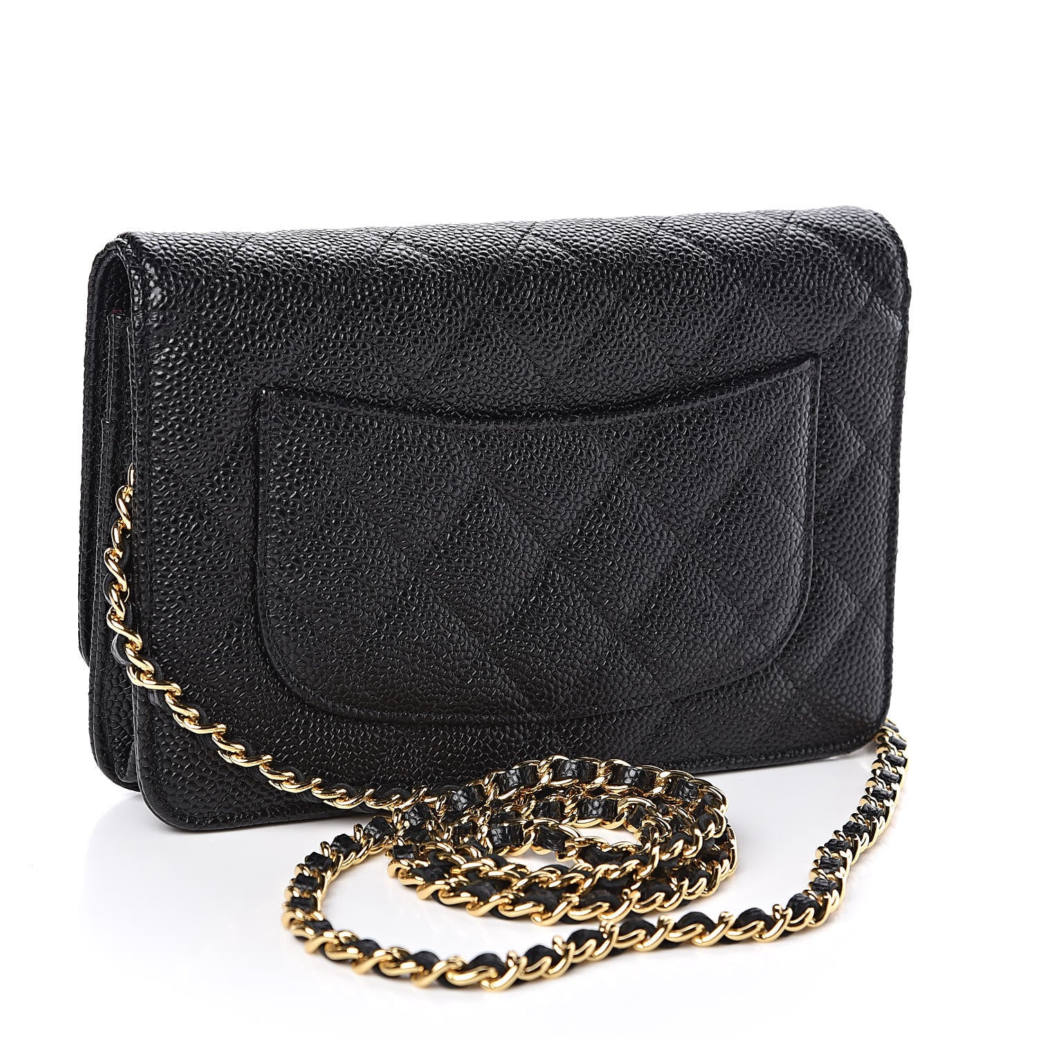 Chanel Caviar Quilted Wallet On Chain WOC Black 3 of 11