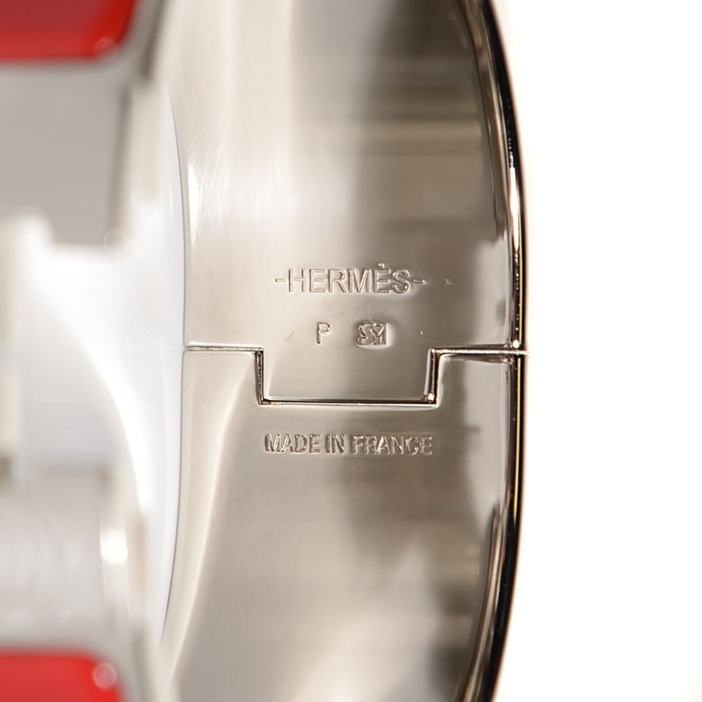 Enamel Wide Clic Clac H Bracelet PM Rouge Vif