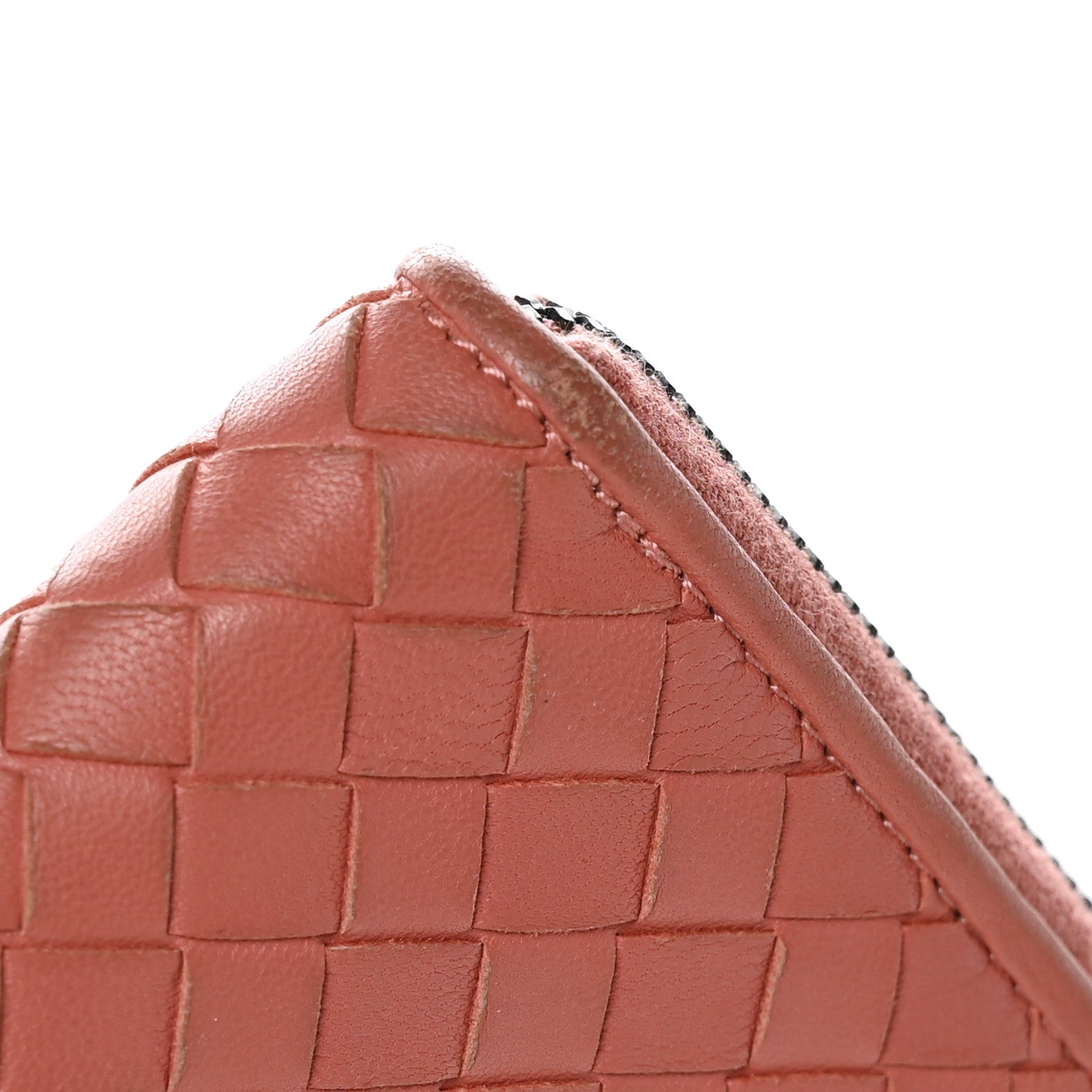 Bottega Veneta Nappa Intrecciato Half Zip Around Wallet Pompei 12 of 12