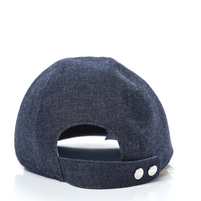 Hermes Denim Cotton Anchor Hat 58 Blue 5 of 7