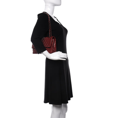 Chanel Lambskin Quilted Medium Double Flap Red 2 of 11