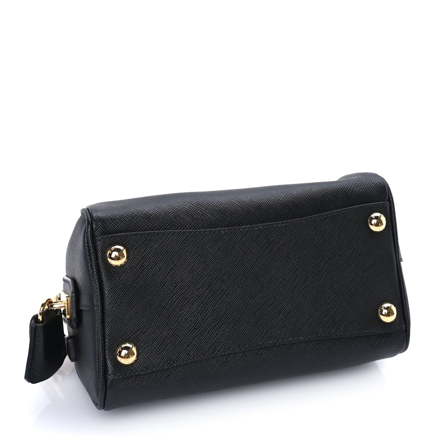 Saffiano Lux Mini Convertible Bowler  Black