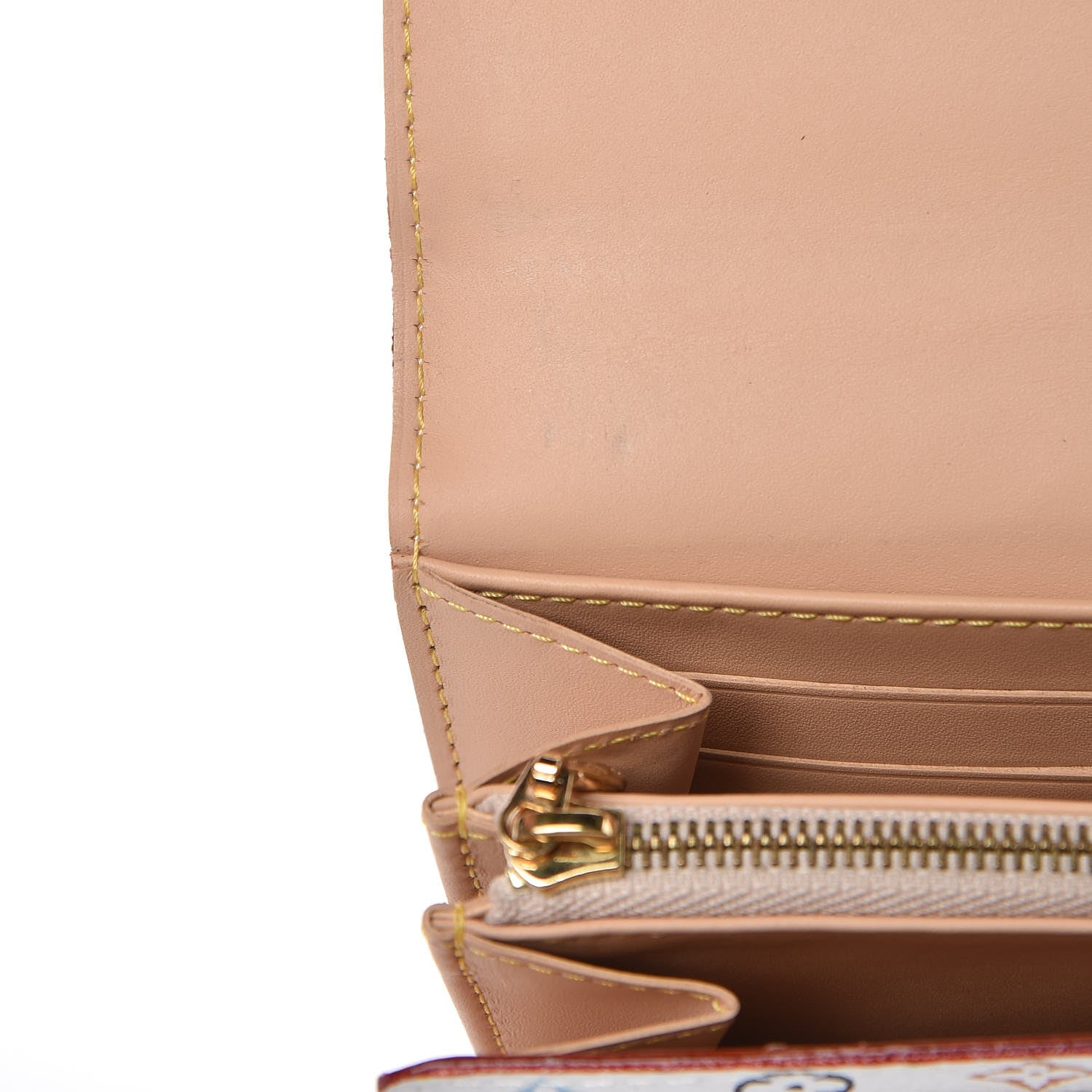 Louis Vuitton Monogram Multicolor Sarah Wallet White 8 of 9