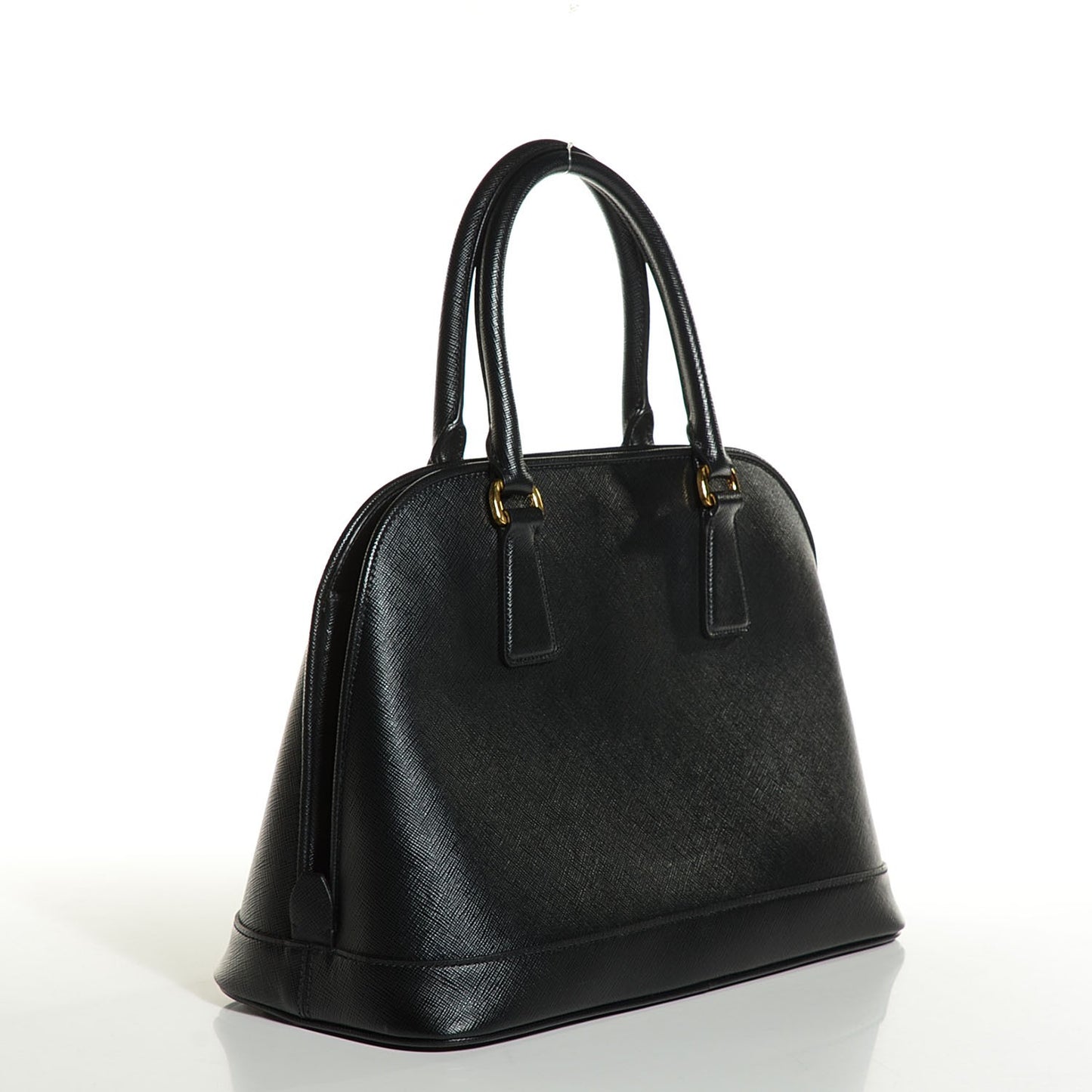 Saffiano Lux Open Promenade Tote Black