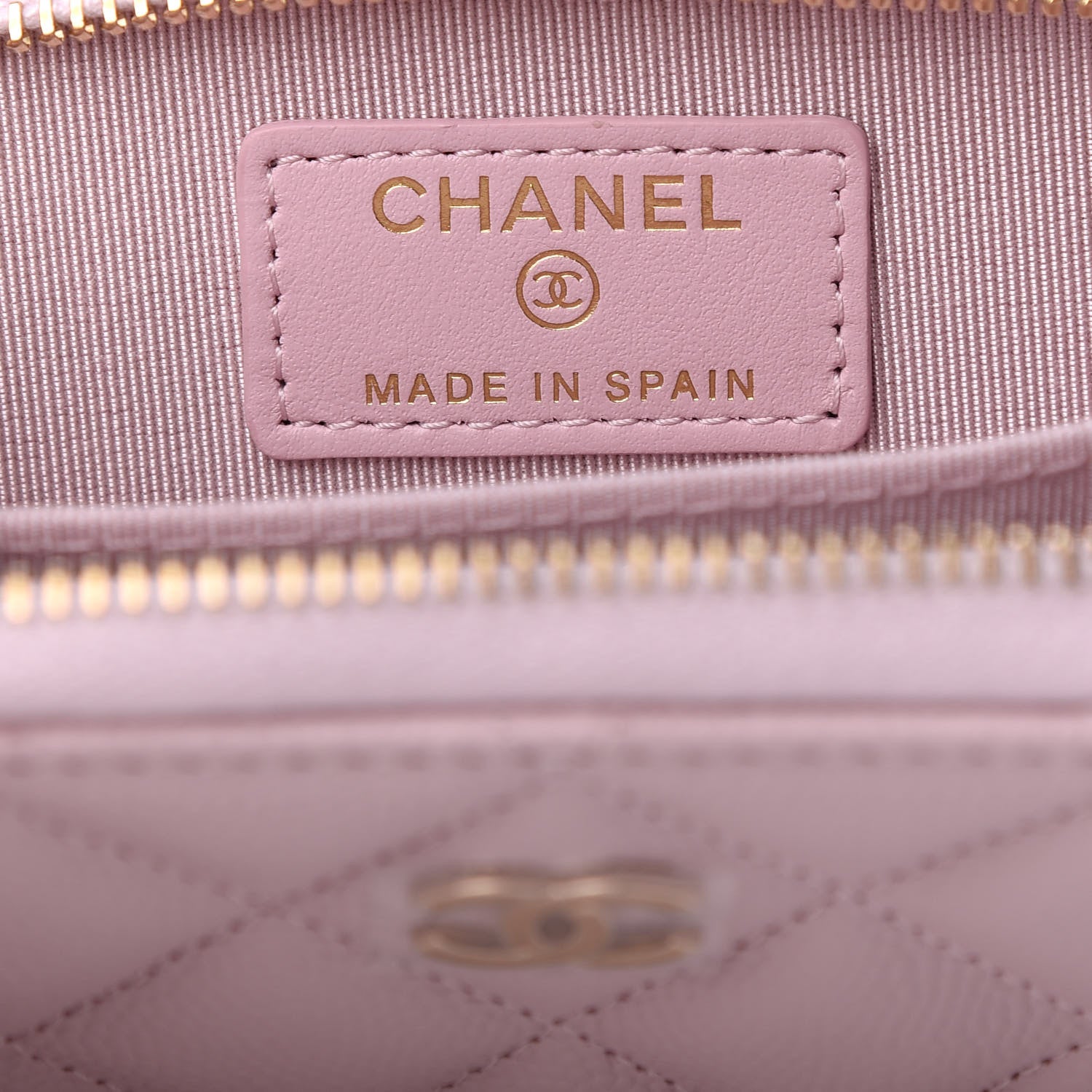 Chanel Caviar Quilted Zip Coin Purse Light Pink 7 of 8