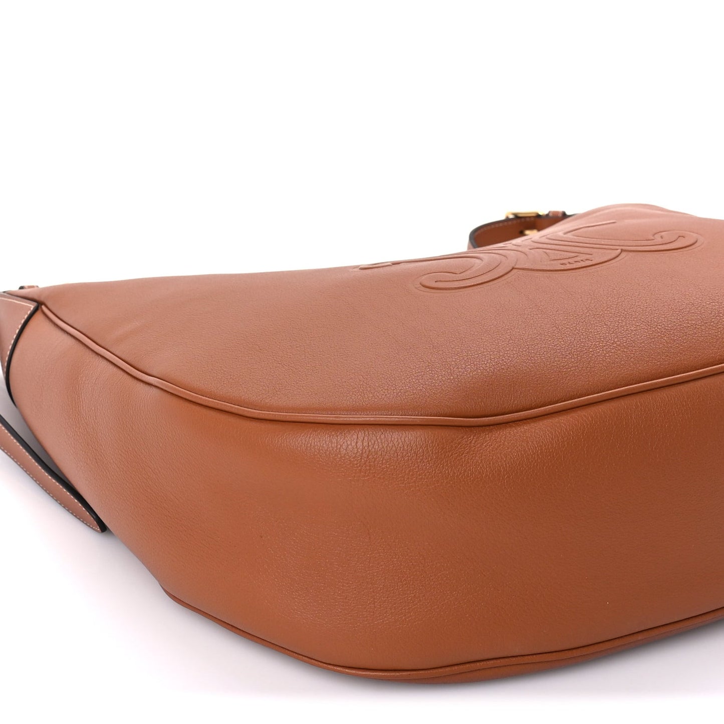Supple Calfskin Large Triomphe Heloise Shoulder Bag  Tan