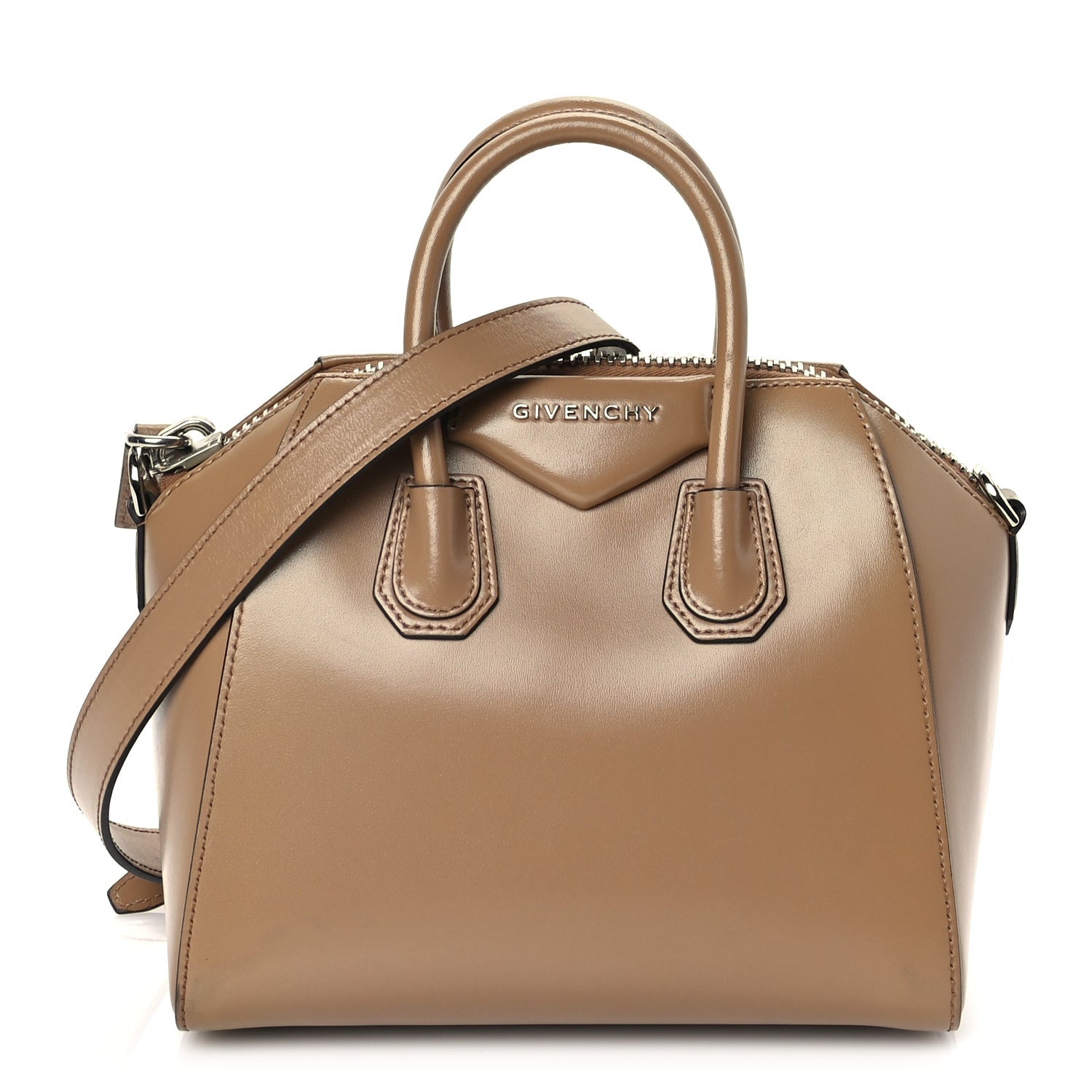 Givenchy Shiny Lord Calfskin Mini Antigona Nude 1 of 8