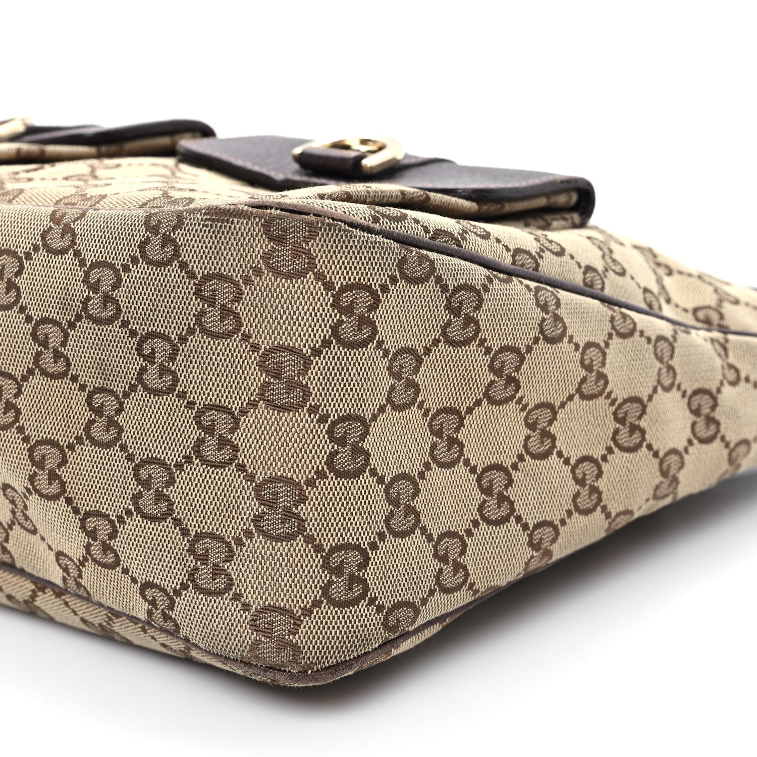 Gucci Monogram Pocket Hobo Brown 10 of 16