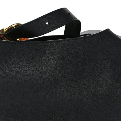 Louis Vuitton Grained Calfskin Low Key Hobo PM Black 6 of 8