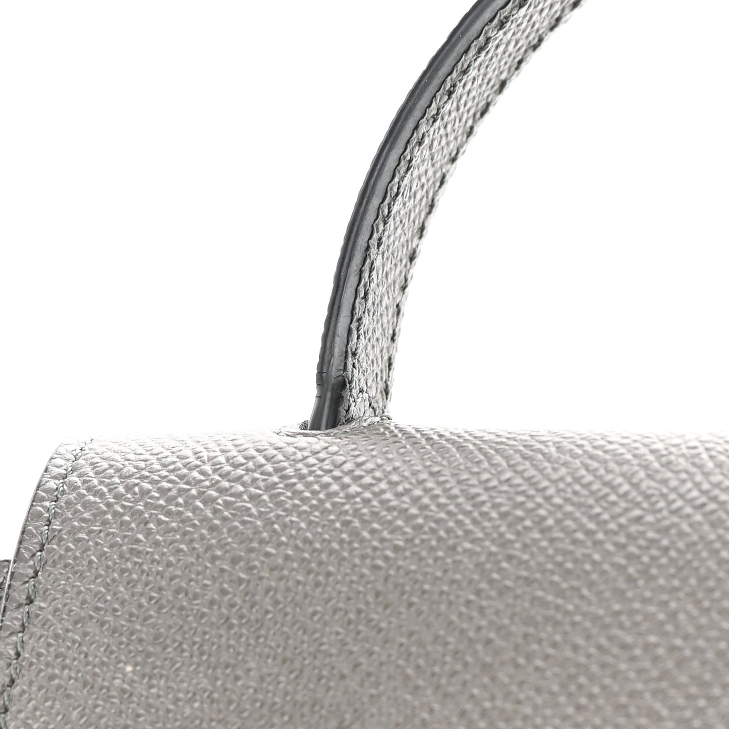 Grained Calfskin Pico Belt Bag Grey