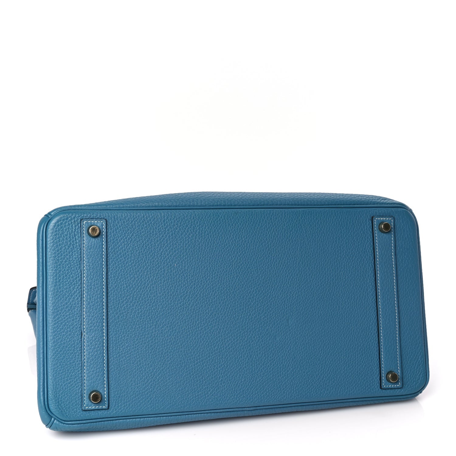 Hermes Togo Birkin 40 Blue Jean 3 of 9