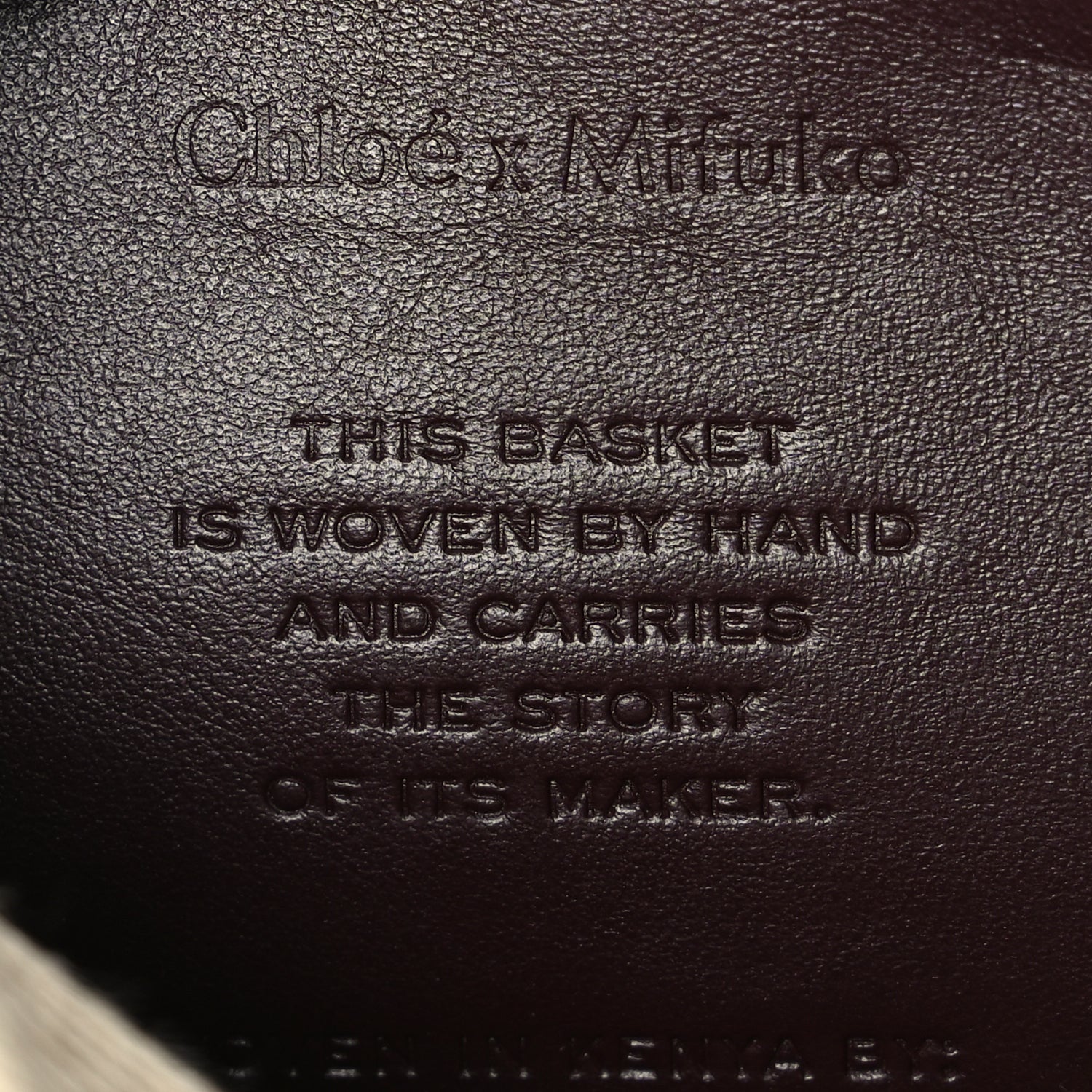 Chloe X MIFUKO Raffia Calfskin Small Woody Basket Pink Red 5 of 8