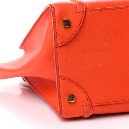 Celine Smooth Calfskin Mini Luggage Orange 20 of 23