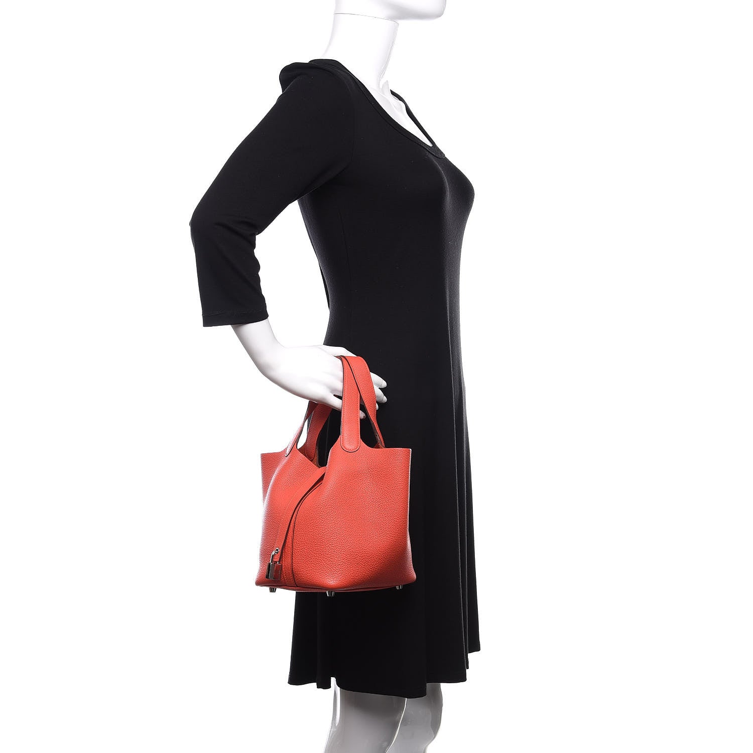 Hermes Taurillon Maurice Picotin Lock 18 PM Capucine 2 of 11