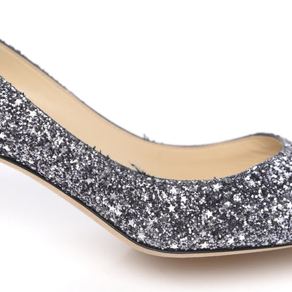 Jimmy Choo Glitter Pointy Toe Romy 60 Pumps 37.5 8 of 10