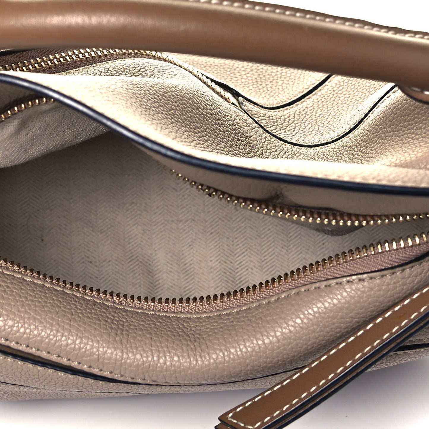 Grained Calfskin Small Puzzle Bag Sand Mink