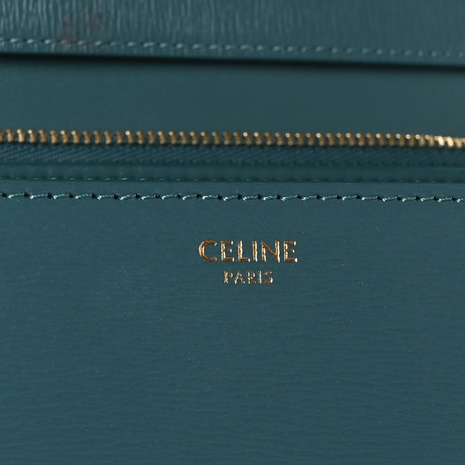 Celine Liege Calfskin Medium Classic Box Flap Bag Blue Slate 6 of 10