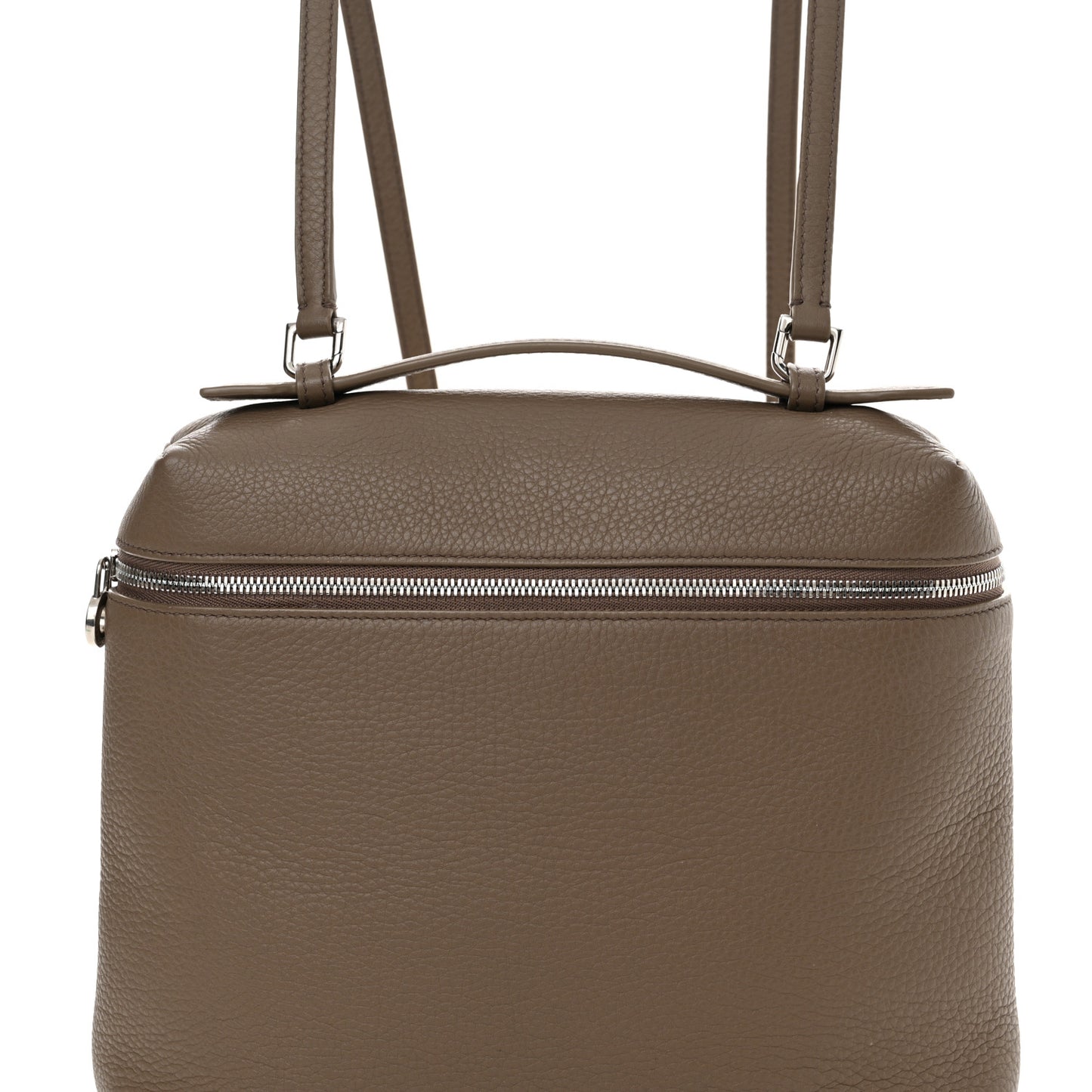 Grained Calfskin Extra Pocket L23.5 Backpack Warm Mastic