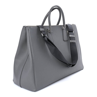 Prada Saffiano Travel Extra Large Galleria Double Zip Tote  Marmo 2 of 7
