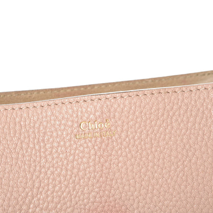 Chloe Grained Lambskin Drew Shoulder Bag Cement Pink 6 of 7