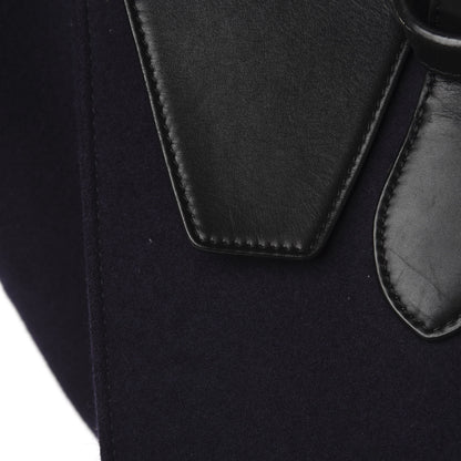 Celine Felt Calfskin Medium Tie Knot Tote Navy 10 of 26