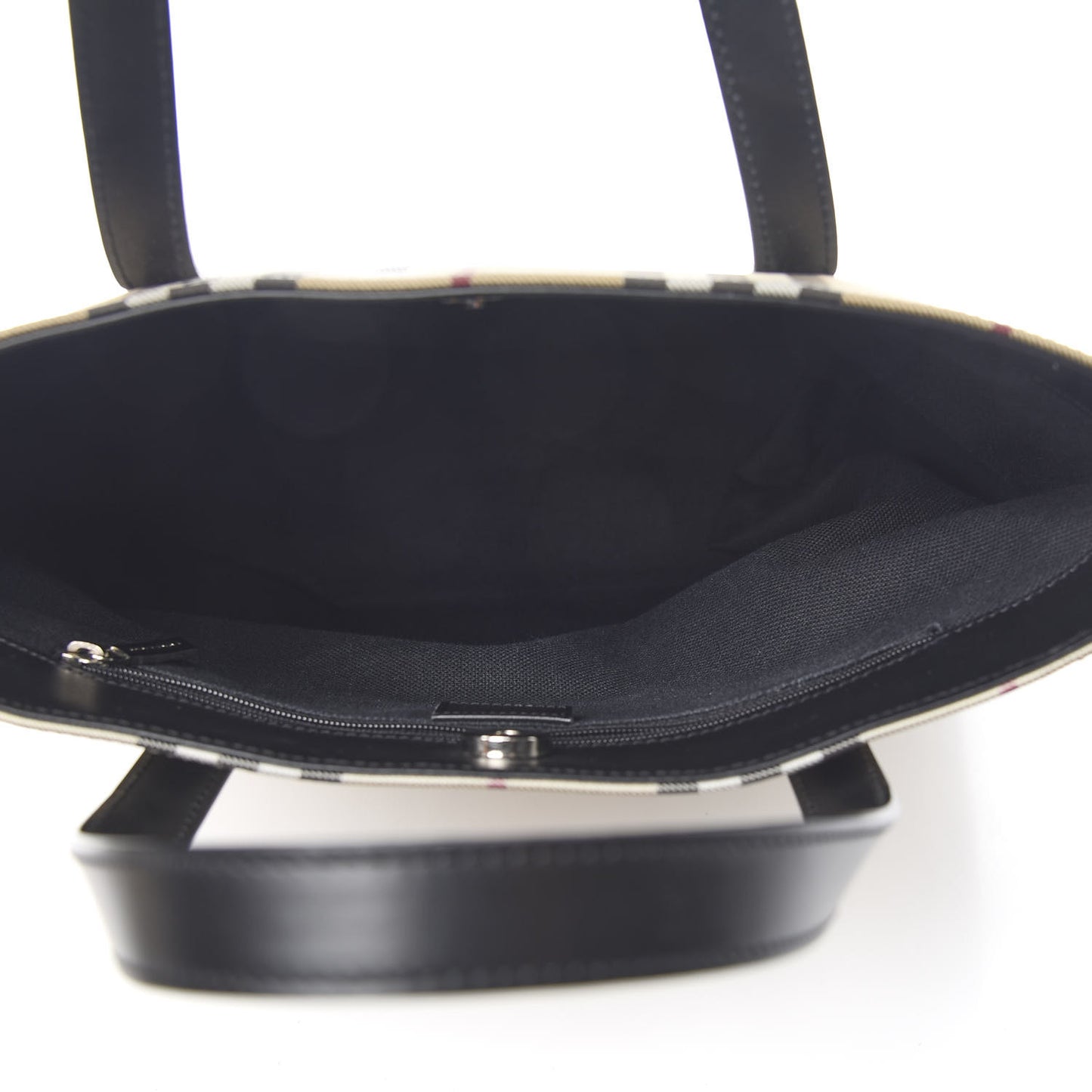 House Check Medium Tote Black