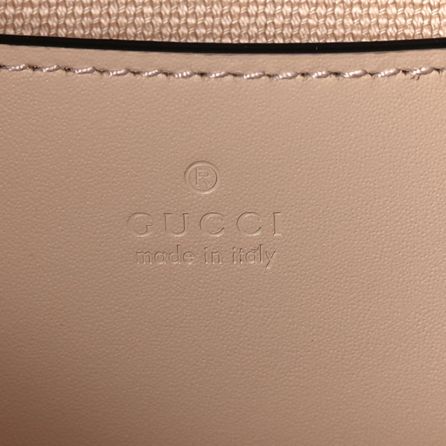 Calfskin GG Super Mini Shoulder Bag  Beige