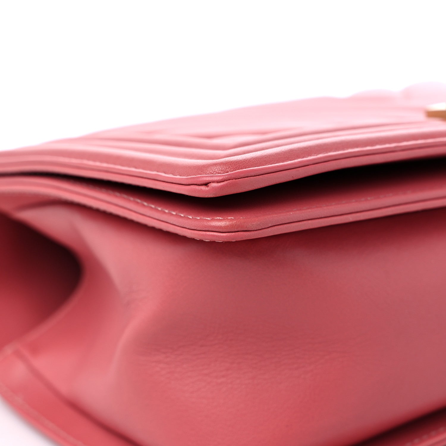 Chanel Calfskin Chevron Quilted Medium Boy Flap Pink 8 of 12