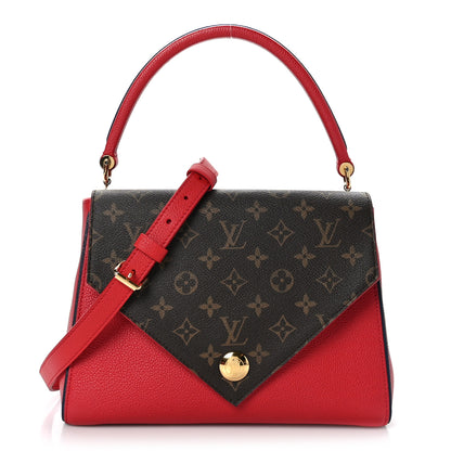Louis Vuitton Grained Calfskin Monogram Double V Rubis 1 of 11