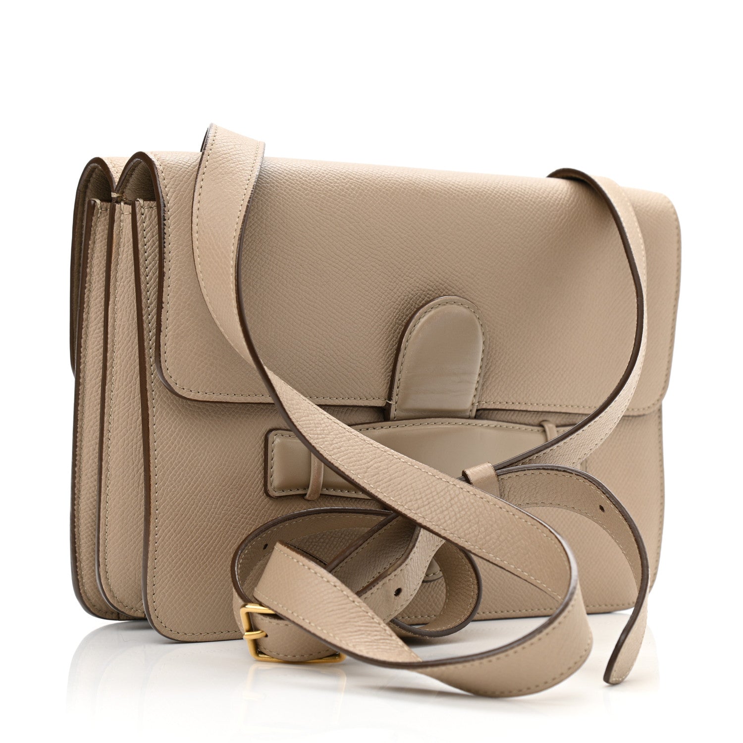 Celine Baby Grained Calfskin Medium Symmetrical Bag Taupe 3 of 15